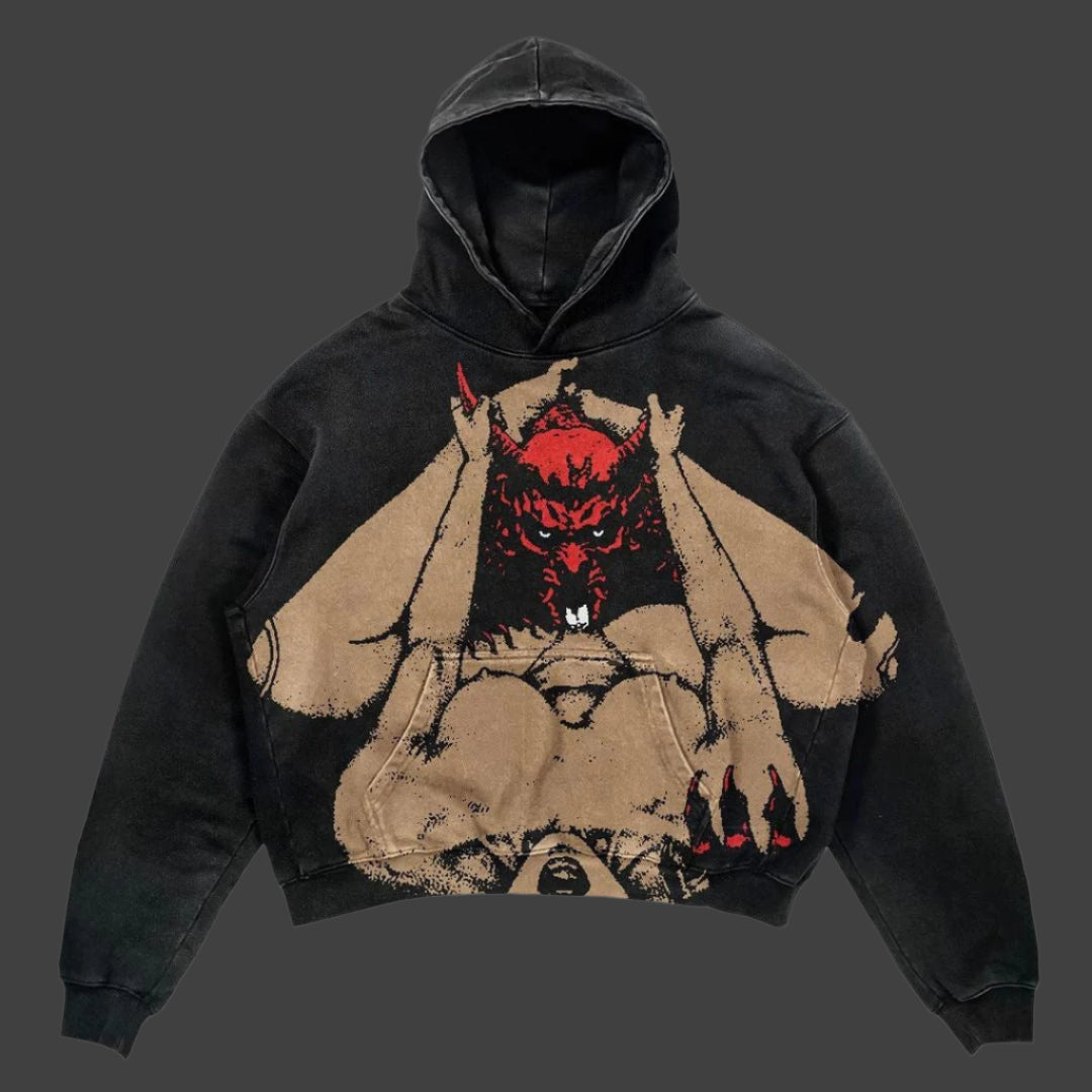 Halloween Hoodie Unisex Fall Streetwear with Bold 3D Printed Graphics