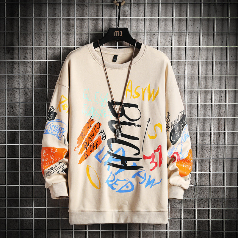 Graphic Hoodie Unisex Crewneck Sweatshirt for Streetwear Style