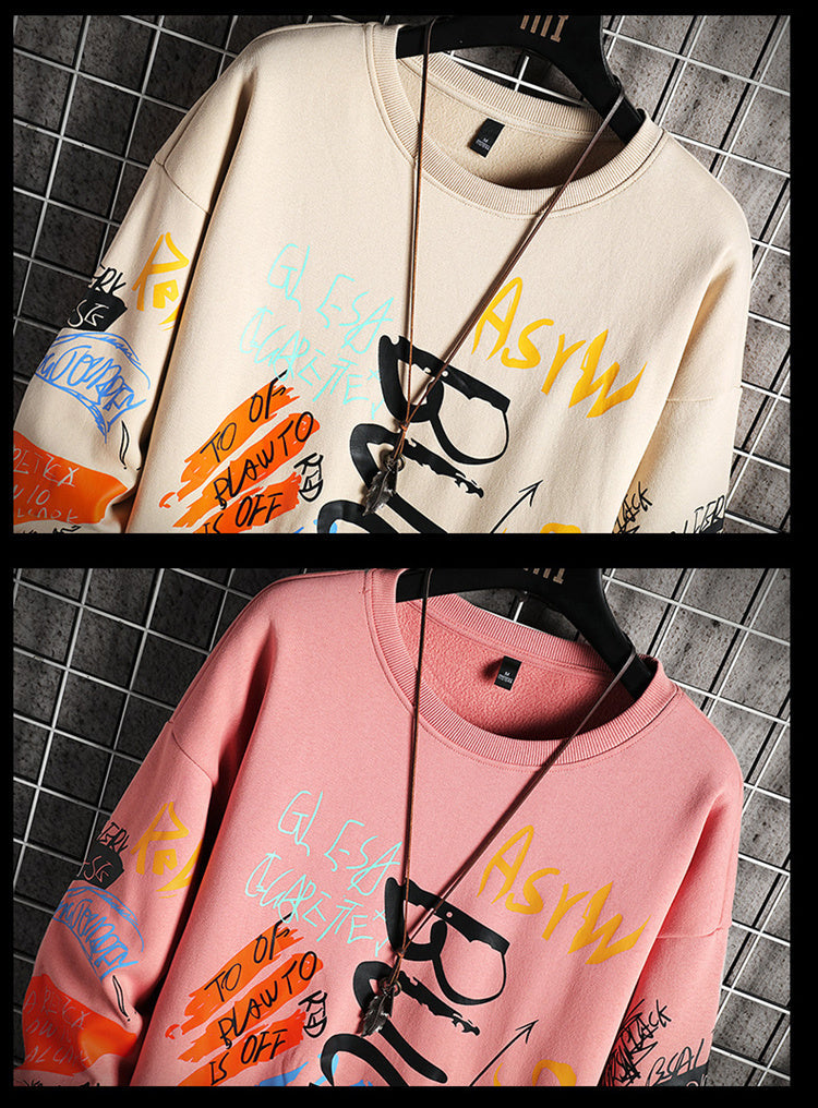 Graphic Hoodie Unisex Crewneck Sweatshirt for Streetwear Style