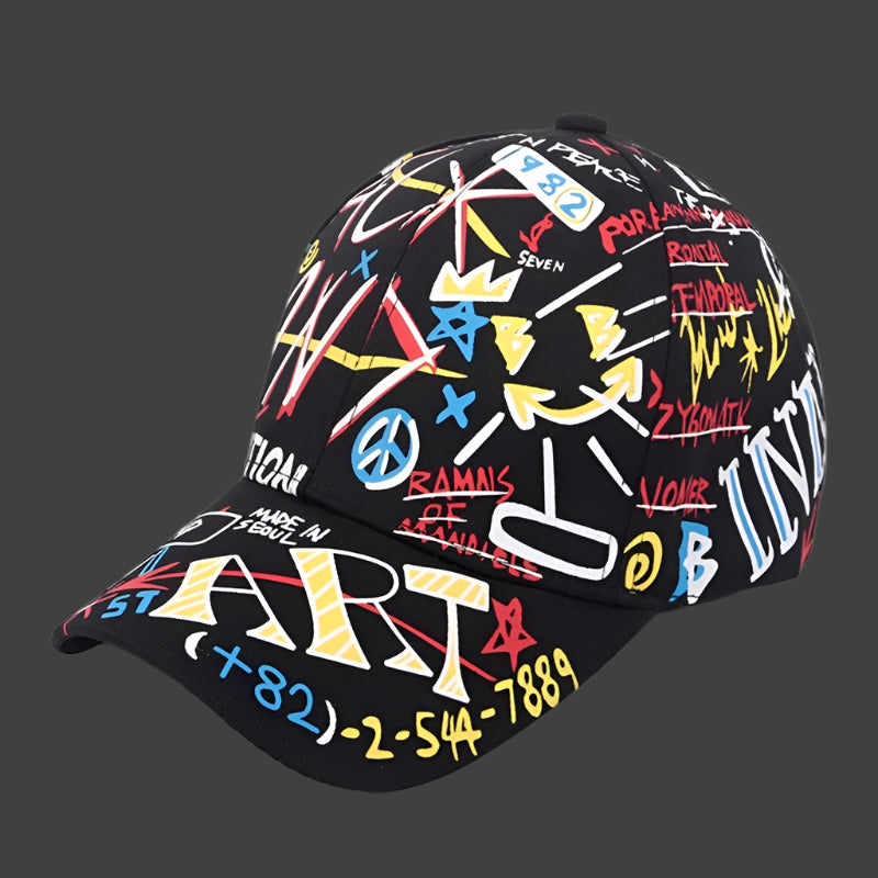 Graffiti Baseball Cap – Hip Hop Snapback Hat for Summer and Sports