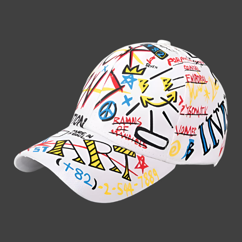 Graffiti Baseball Cap – Hip Hop Snapback Hat for Summer and Sports