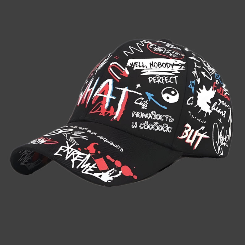 Graffiti Baseball Cap – Hip Hop Snapback Hat for Summer and Sports