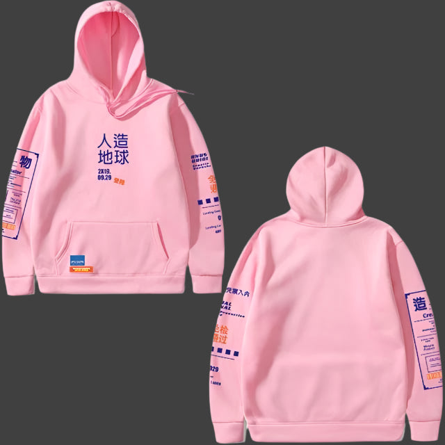 Japanese Hoodie Unisex 3D Print Milk Design Pullover for Casual Wear