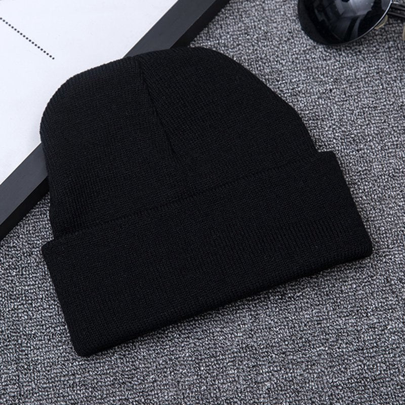 Knitted Beanie Unisex Mood for Years Embroidered Fashion Cap