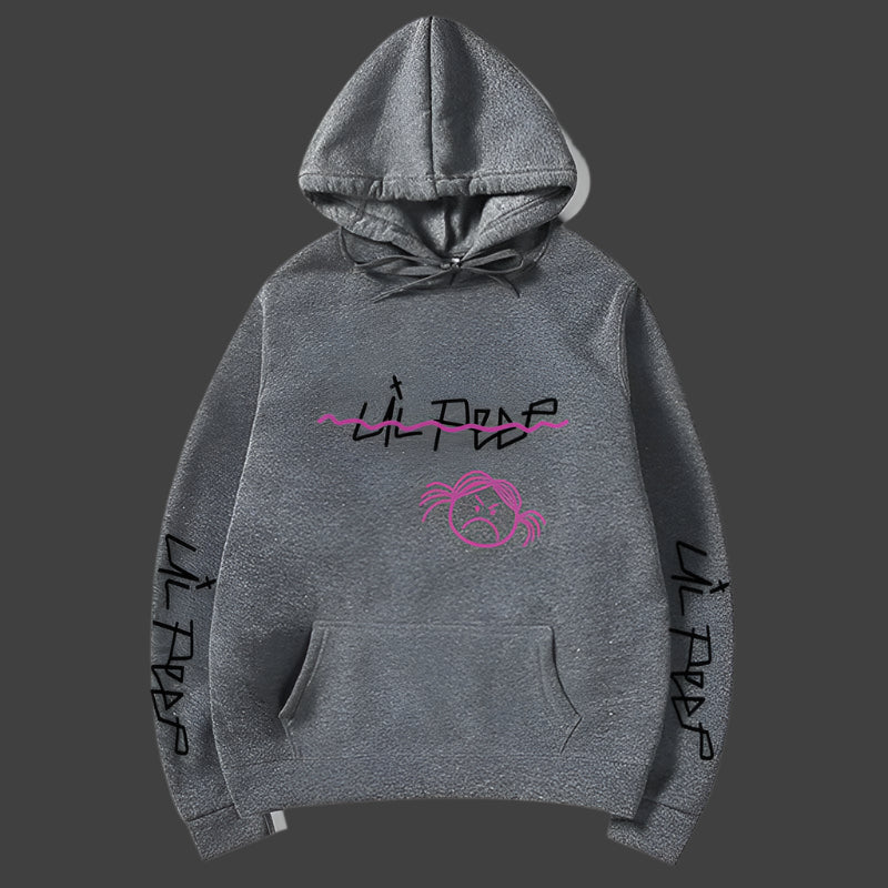 Lil Peep Hoodie Unisex Graphic Streetwear Pullover Tribute Apparel