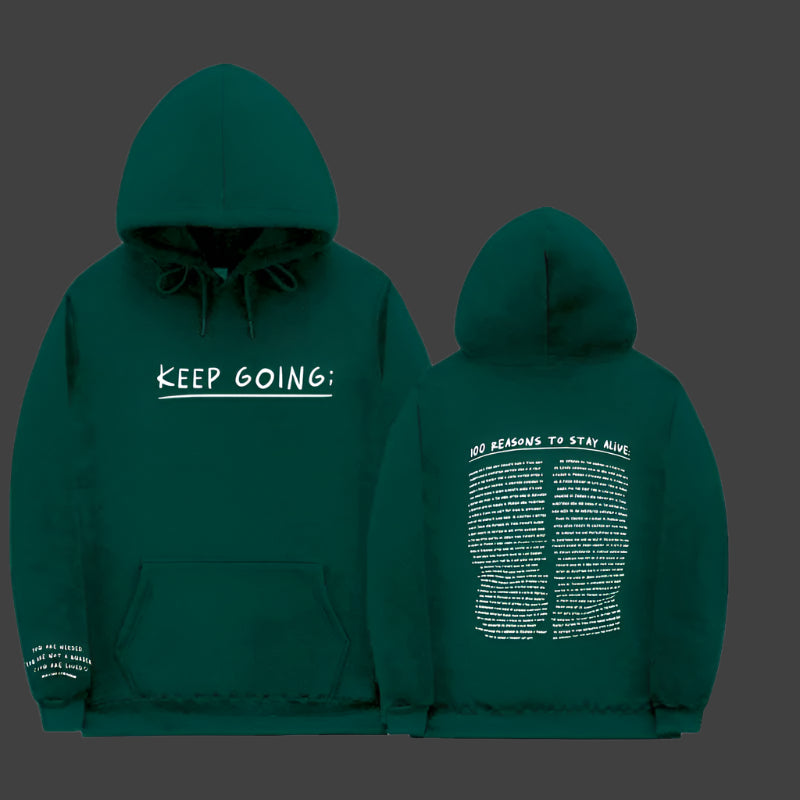 Keep Going Hoodie – Motivational Streetwear for Stylish Comfort
