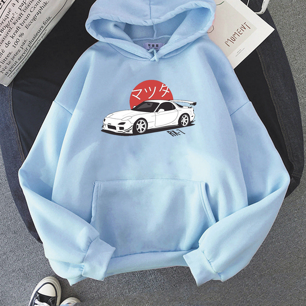 Car Hoodie Unisex Trendy Sweatshirt for Casual Everyday Wear