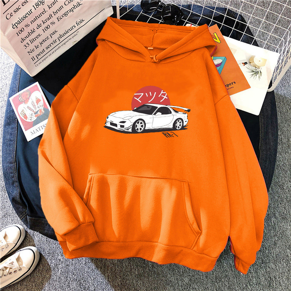 Car Hoodie Unisex Trendy Sweatshirt for Casual Everyday Wear