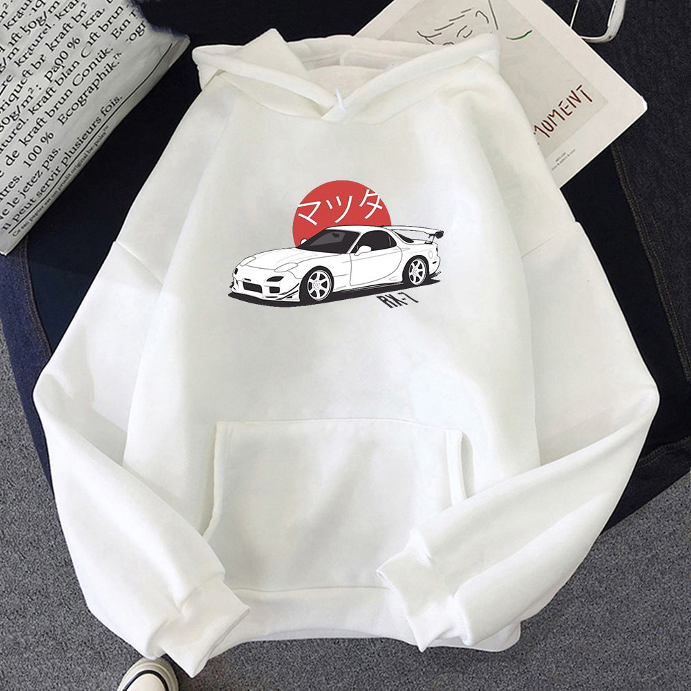 Car Hoodie Unisex Trendy Sweatshirt for Casual Everyday Wear
