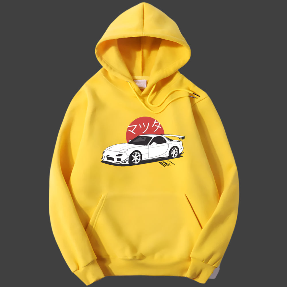 Car Hoodie Unisex Trendy Sweatshirt for Casual Everyday Wear