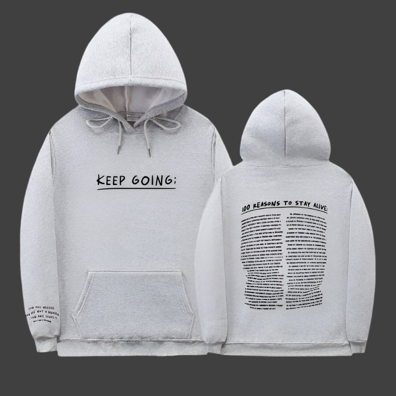 Keep Going Hoodie – Motivational Streetwear for Stylish Comfort