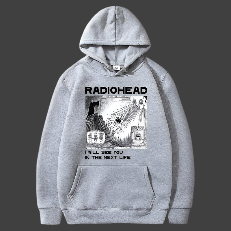 Band Hoodie Unisex Radiohead Oversized Sweatshirt for Casual Wear