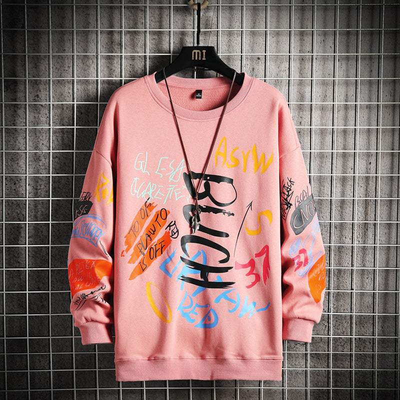 Graphic Hoodie Unisex Crewneck Sweatshirt for Streetwear Style