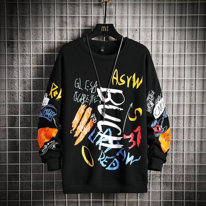 Graphic Hoodie Unisex Crewneck Sweatshirt for Streetwear Style