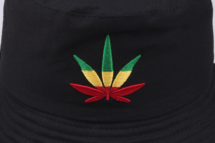 Weed Bucket Hat Trendy Hats with Bold Weed Leaf Design for Streetwear