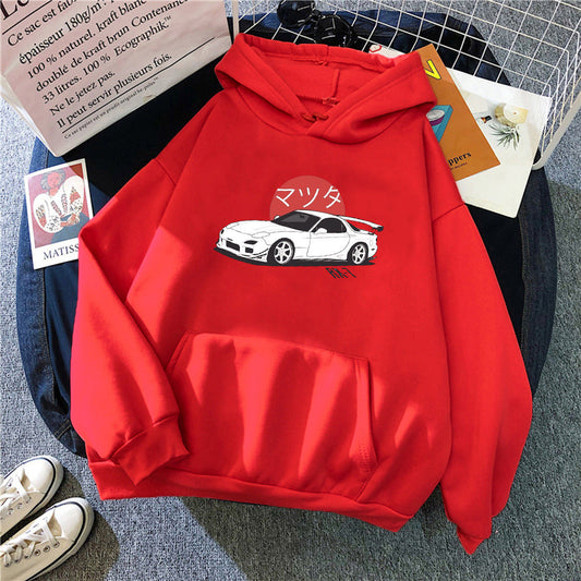 Car Hoodie Unisex Trendy Sweatshirt for Casual Everyday Wear
