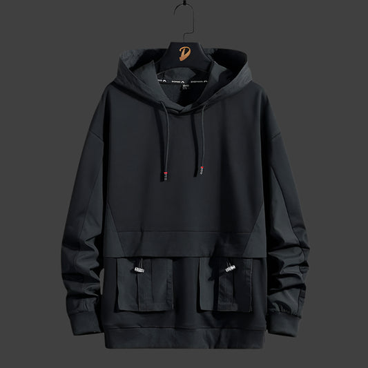 Hooded Hoodies Unisex Loose Fit Sweatshirt for Spring and Autumn